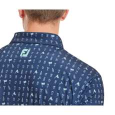 Polo Footjoy The 19th Hole SS24 Navy