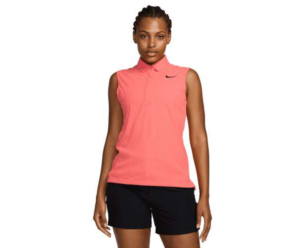 Polo Sans Manches Femme Nike Dri-Fit ADV Tour FA24 Light Wild Mango