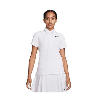 Polo Femme Nike Dri-Fit ADV Tour FA24 White