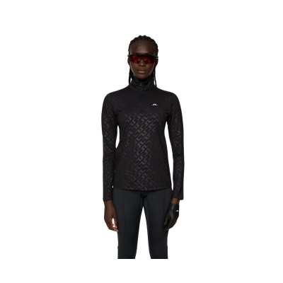 Sweat Femme J.Lindeberg Lauryn Deboss Mid Layer FW24 Black
