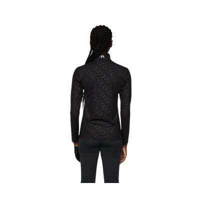 Sweat Femme J.Lindeberg Lauryn Deboss Mid Layer FW24 Black