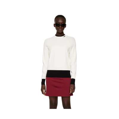 Pull Femme J.Lindeberg Zoe Knitted Sweater FW24 White