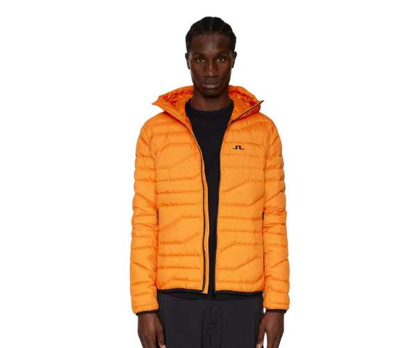 Veste J.Lindeberg Cliff Light Down Hood FW24 Persimmon Orange