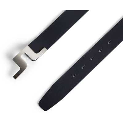 Ceinture J.Lindeberg Bridger Leather Belt FW24 Navy