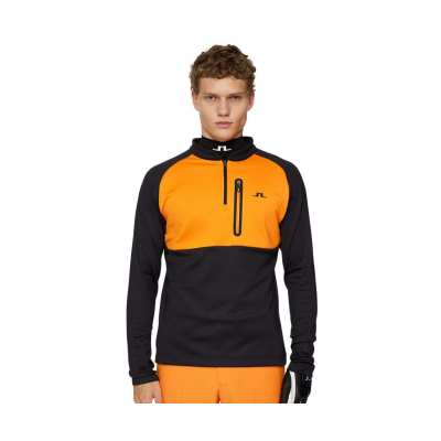 Sweat J.Lindeberg Adam Quarter Zip Mid Layer FW24 Black