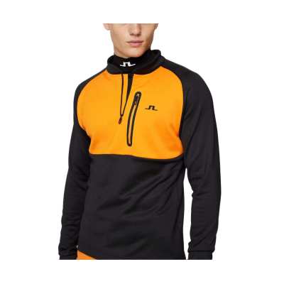 Sweat J.Lindeberg Adam Quarter Zip Mid Layer FW24 Black