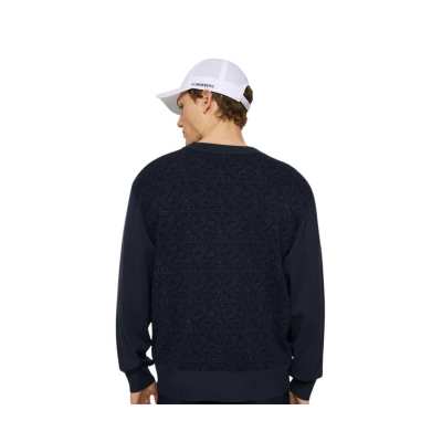 Pull J.Lindeberg Finn Jacquard Knitted Sweater FW24 Navy