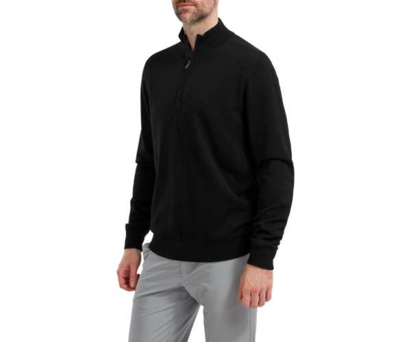 Pull Footjoy Wool Blend Lined 1/2 Zip FW24 Face Porté