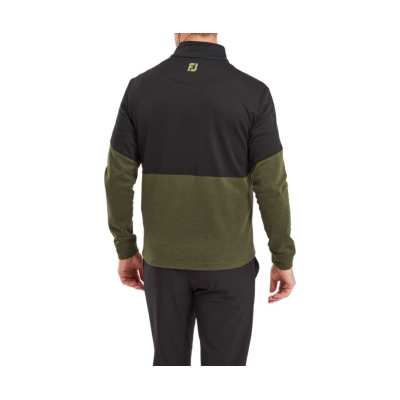 Pull Footjoy Chill-Out Color Block Full Zip FW24 Black Olive