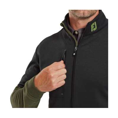 Pull Footjoy Chill-Out Color Block Full Zip FW24 Black Olive