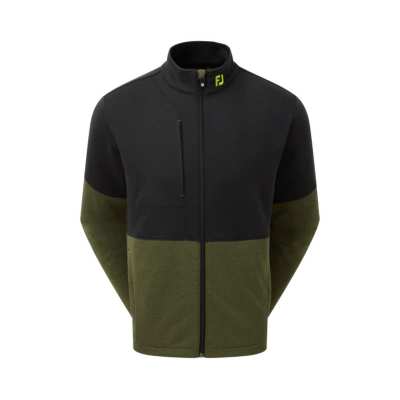 Pull Footjoy Chill-Out Color Block Full Zip FW24 Black Olive