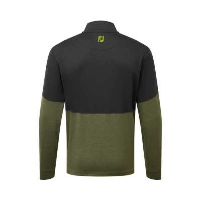Pull Footjoy Chill-Out Color Block Full Zip FW24 Black Olive
