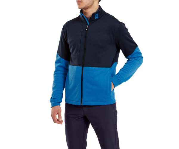 Pull Footjoy Chill-Out Color Block Full Zip FW24 Navy Blue