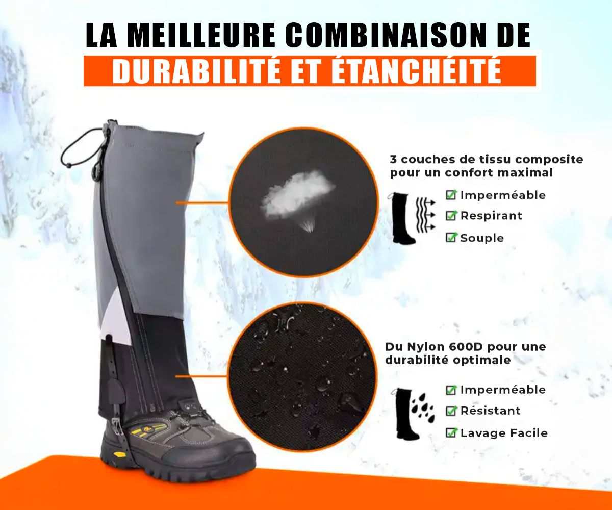 Guêtres Basses Trail Running Technodry – Imperméables Et Respirantes, Tailles 36-45