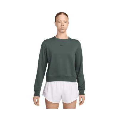 Sweat Femme Nike One Dri-Fit Crew HO24 Vintage Green