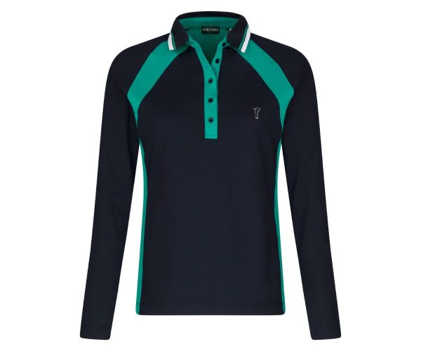 Polo Golf Femme Longues Manches Golfino Extra Round - Élégance
