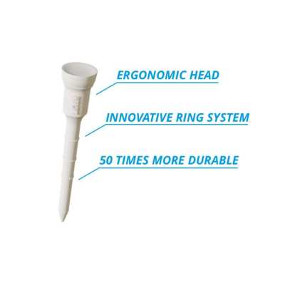 Tees Lignum 72mm x12 Blancs