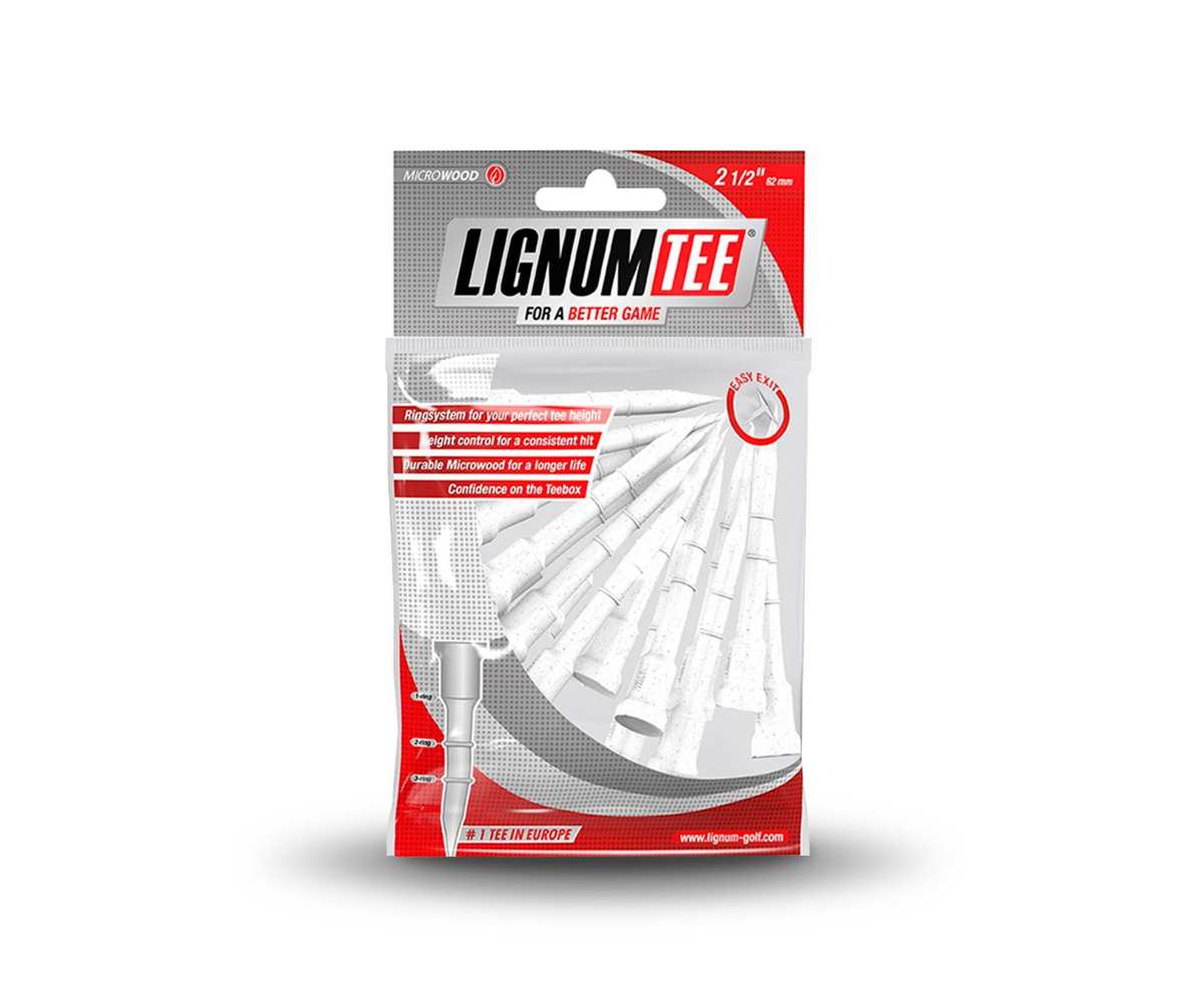 Tees Lignum 62mm Blancs (x12) – Résistance et précision