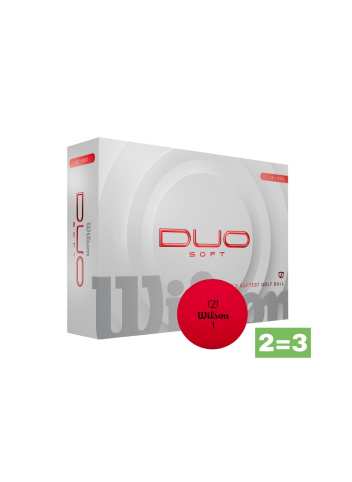 Balles Wilson Duo Soft Red