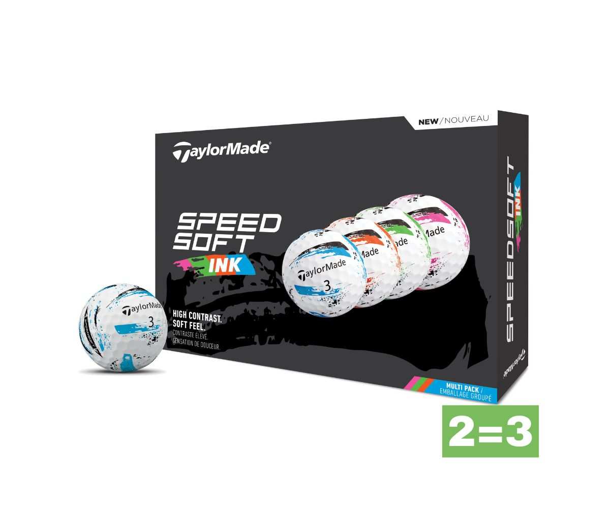 Balles Taylormade SpeedSoft Ink Multicouleurs