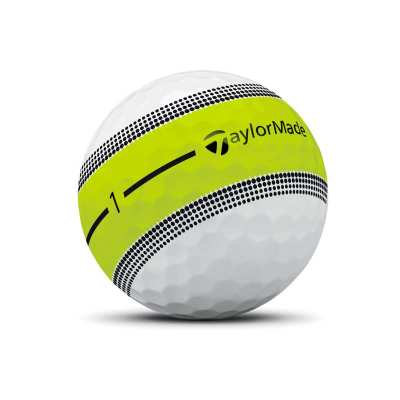 Balles Taylormade Tour Response Stripe Neon Yellow