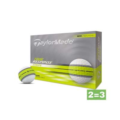 Balles Taylormade Tour Response Stripe Neon Yellow