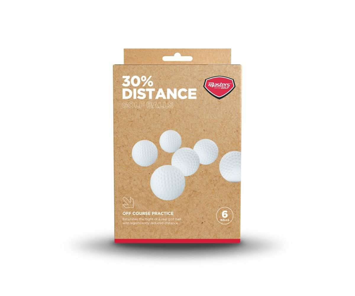 Balles d'entraînement Masters 30% Distance x6