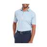 Polo Footjoy Speckle Print Pique SS25 Blue Jay White