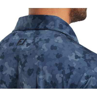 Polo Footjoy Pop Camo Lisle SS25 Dark Denim