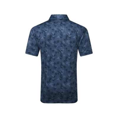 Polo Footjoy Pop Camo Lisle SS25 Dark Denim