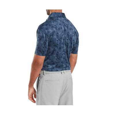 Polo Footjoy Pop Camo Lisle SS25 Dark Denim