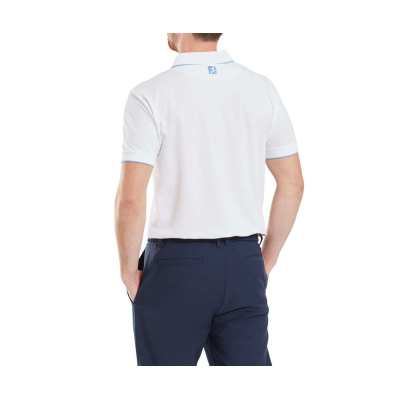Polo Footjoy Tipped Pique SS25 White