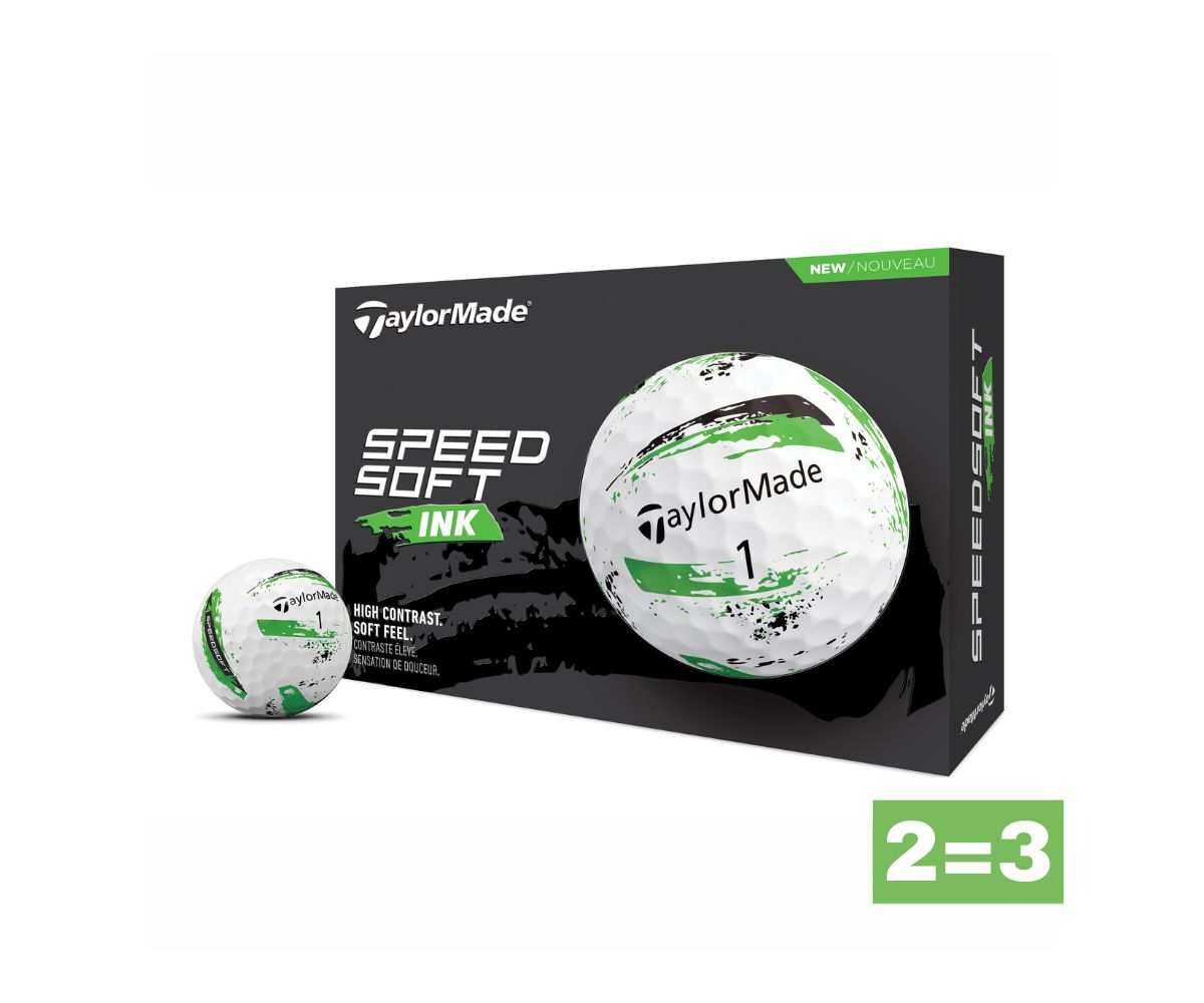 Balles Taylormade SpeedSoft Ink Green