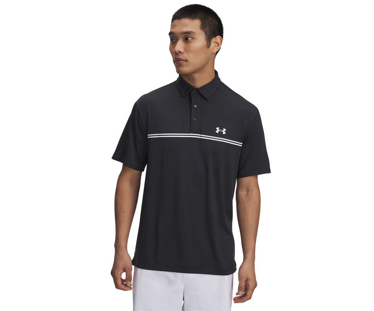 Polo Under Armour Playoff 3.0 Stripe SS25 Black