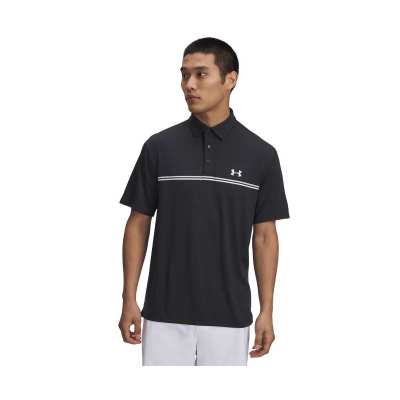 Polo Under Armour Playoff 3.0 Stripe SS25 Black