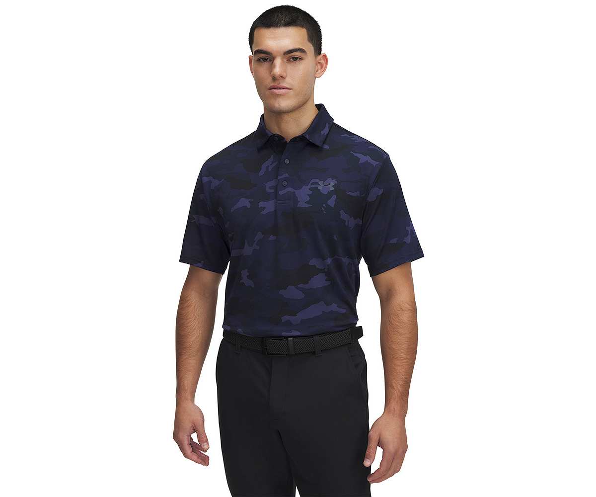 Polo Under Armour Playoff 3.0 Printed SS25 Midnight Navy