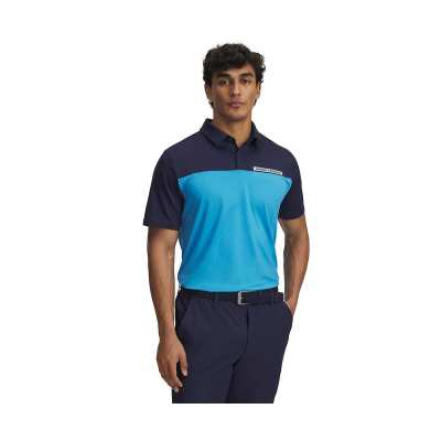 Polo Under Armour T2G Color Block SS25 Navy Blue