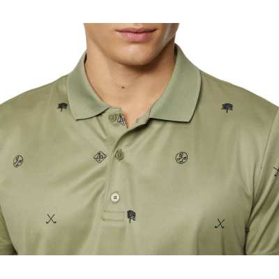 Polo J.Lindeberg Club House Motif SS25 Green