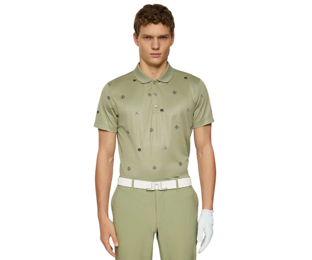 Polo J.Lindeberg Club House Motif SS25 Green