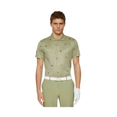 Polo J.Lindeberg Club House Motif SS25 Green