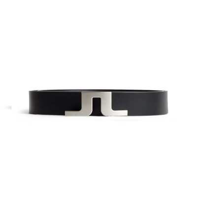 Ceinture J.Lindeberg Bridger Leather Belt SS25 Black