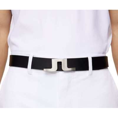 Ceinture J.Lindeberg Bridger Leather Belt SS25 Black