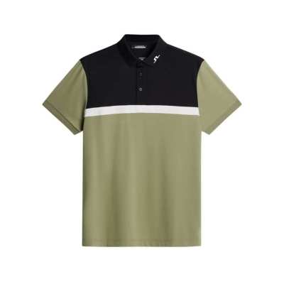 Polo J.Lindeberg Jeff SS25 Oil Green