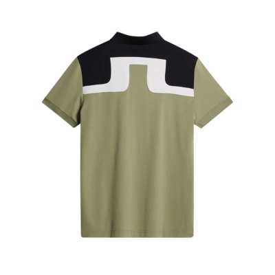 Polo J.Lindeberg Jeff SS25 Oil Green