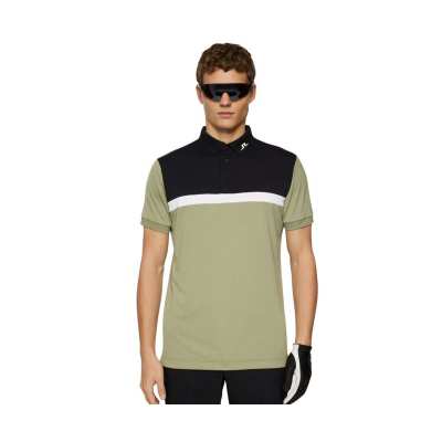 Polo J.Lindeberg Jeff SS25 Oil Green