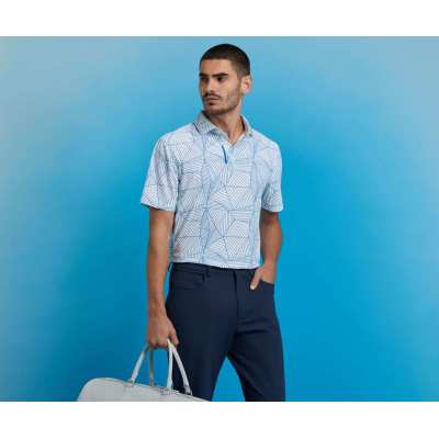 Polo G/FORE Geometric Tech Piqué SS25