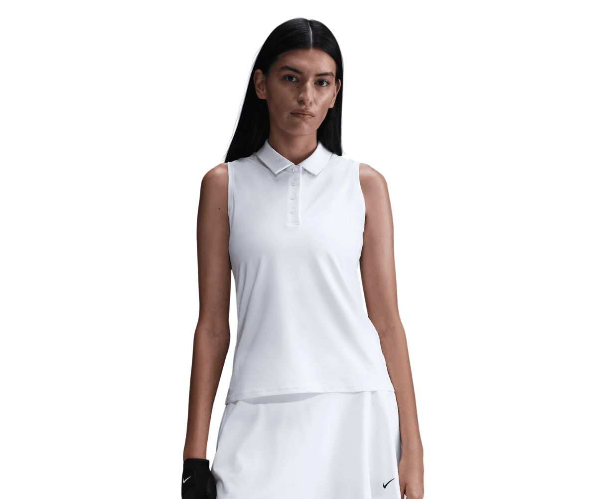Polo Sans Manches Femme Nike Dri-Fit Victory SU25 White