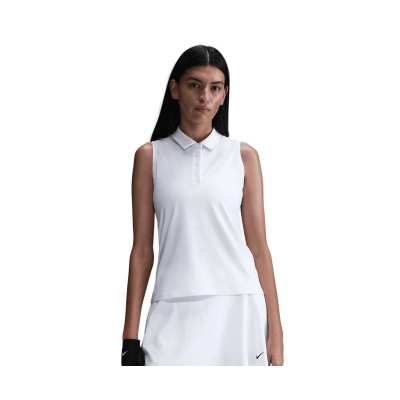 Polo Sans Manches Femme Nike Dri-Fit Victory SU25 White