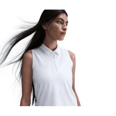 Polo Sans Manches Femme Nike Dri-Fit Victory SU25 White