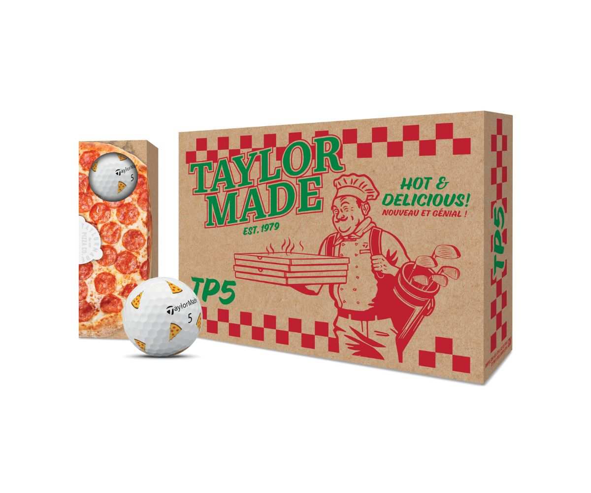 Balles Taylormade TP5 Édition Limitée Pizza Party